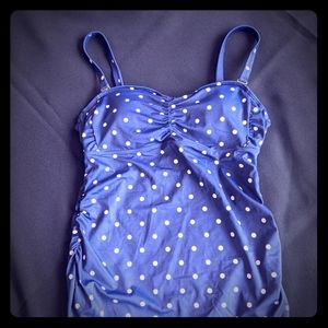 Tankini top - rouched side detail